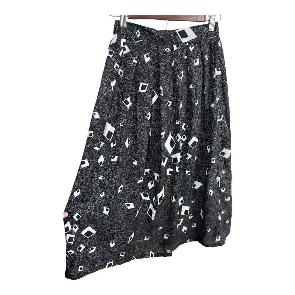 Greenwich Square Skirt Geometric Abstract Print Women's 9/10 Vintage Boho USA